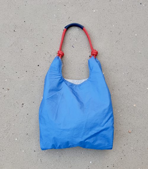 niebieska torebka seashopper torebka z żagli z recyclingu eko torebka