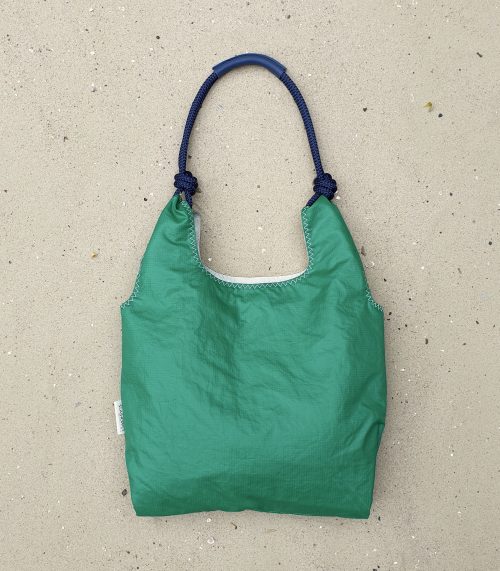 Seashopper zielona torebka damska z żagli torba z żagli
