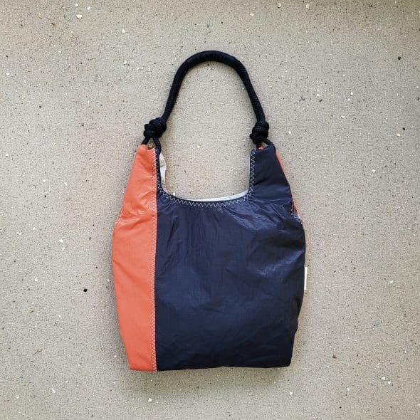 BLACK & ORANGE HANDBAG SEASHOPPER